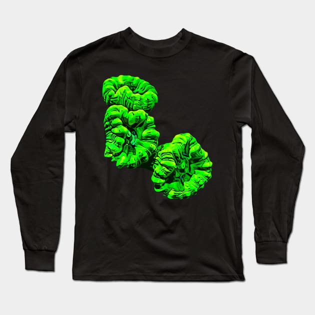 Kryptonite Candy Cane Long Sleeve T-Shirt by unrefinedgraphics